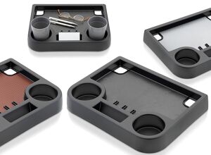 KraussMaffei: Geschäumtes Bauteil mit partieller IML-Dekorierung