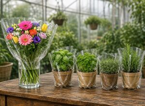 Südpack: Biobasierte Folie für frische Kräuter und Schnittblumen