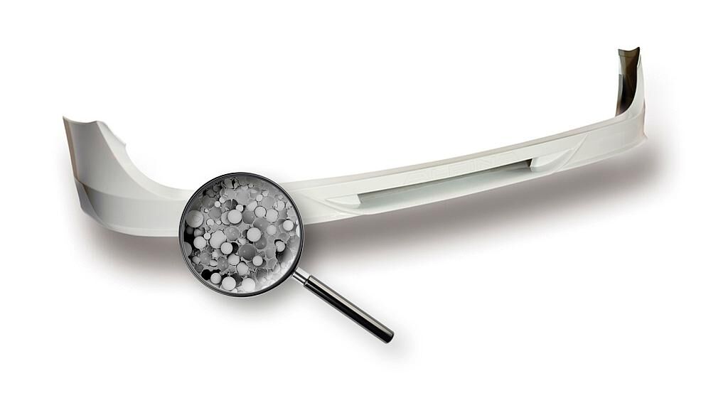 Diese Stoßstange besteht aus Polyurethan unter Beimischung von Glass Bubbles iM16K. (Foto: 3M)