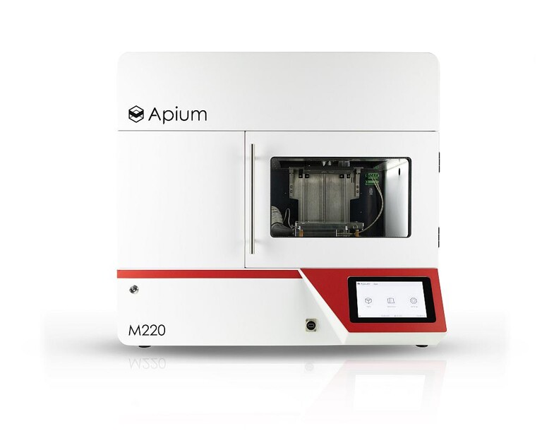 Der speziell für Medizinprodukte konzipierte 3D-Drucker Apium M220 kommt jetzt in einer klinischen Studie zum Einsatz. (Foto: Apium)