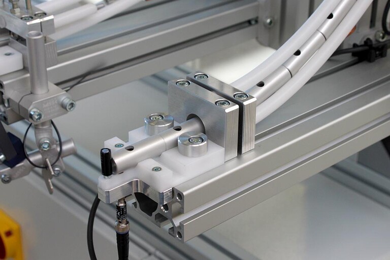 Bauteil in der Entnahmeposition für die weitere Bearbeitung. (Foto: ASS)