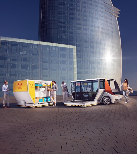 Das Concept Car Rinspeed MetroSnap mit Materialien von Barlog steht für neu Mobilitätsansätze. (Foto: Rinspeed AG)