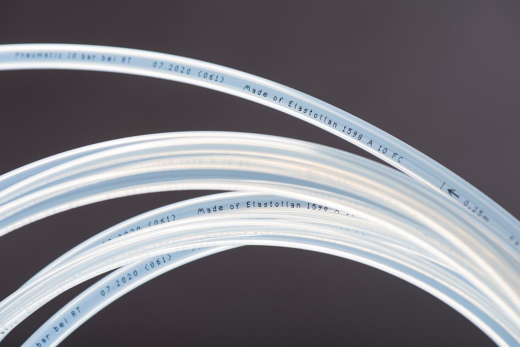 Das neue TPU ist u. a. für Pneumatikschlauchanwendungen einsetzbar. (Foto: BASF)