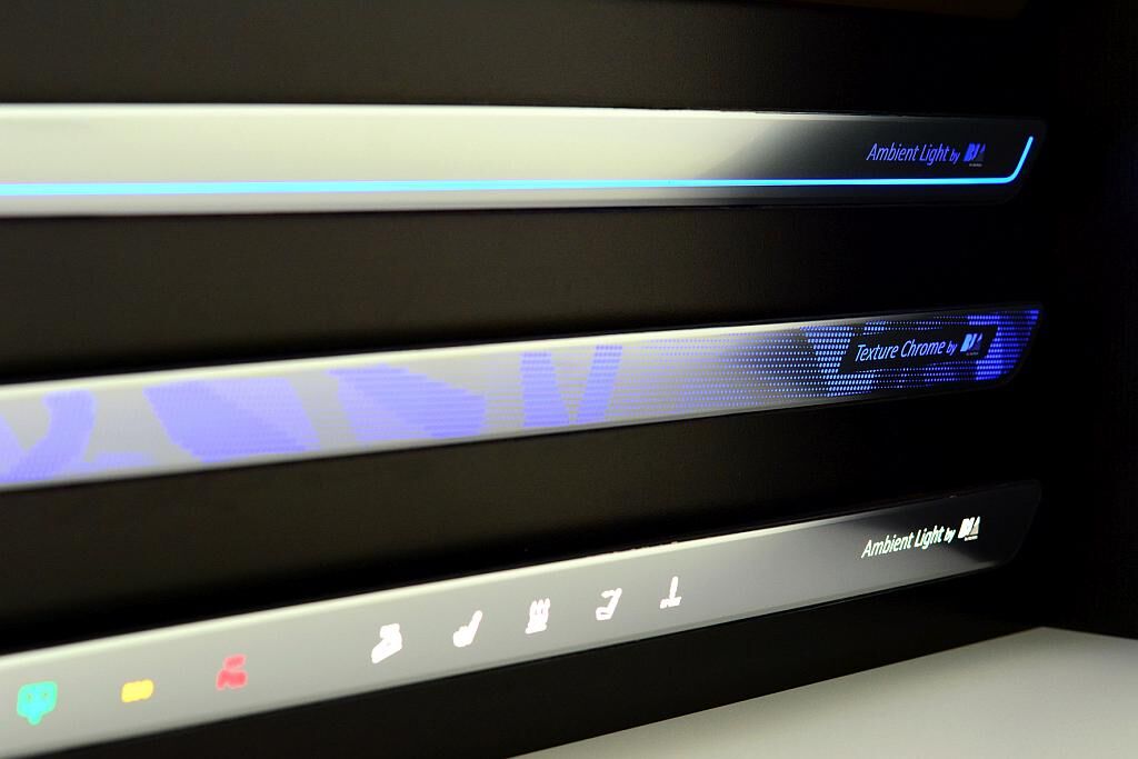 Musterleiste von BIA für Ambiente-Licht im Fahrzeuginnenraum. (Foto: BIA)