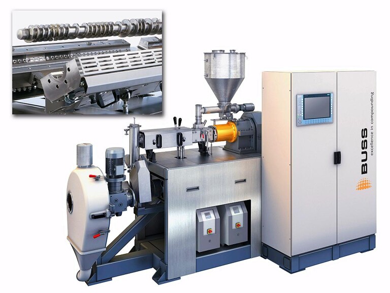 Die kleinste Quantec G3 mit einem Prozessraum-Durchmesser von 46 mm sorgt für ein Plus an Flexibilität und Reaktionszeit bei der Bearbeitung kleinerer und mittlerer Chargen in der Produktion und im Technikum. (Foto: Buss AG)