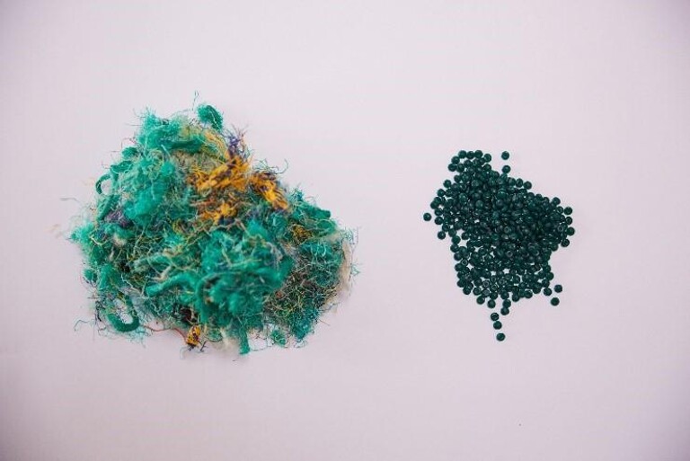 Plastix verarbeitet Fasern aus maritimen Abfällen zu Kunststoffgranulat. (Foto: Plastix)