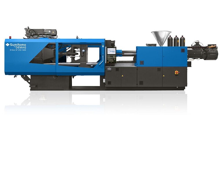 Die El-Exis SP ist die marktführende Schnelllaufmaschine zur Produktion von dünnwandigen Behältern und anderen Packmitteln aus Kunststoff. Auf der Fakuma ist sie mit dem materialsparenden Spritzprägen IML-dekorierter Deckel zu sehen. (Foto: Sumitomo (SHI) Demag)