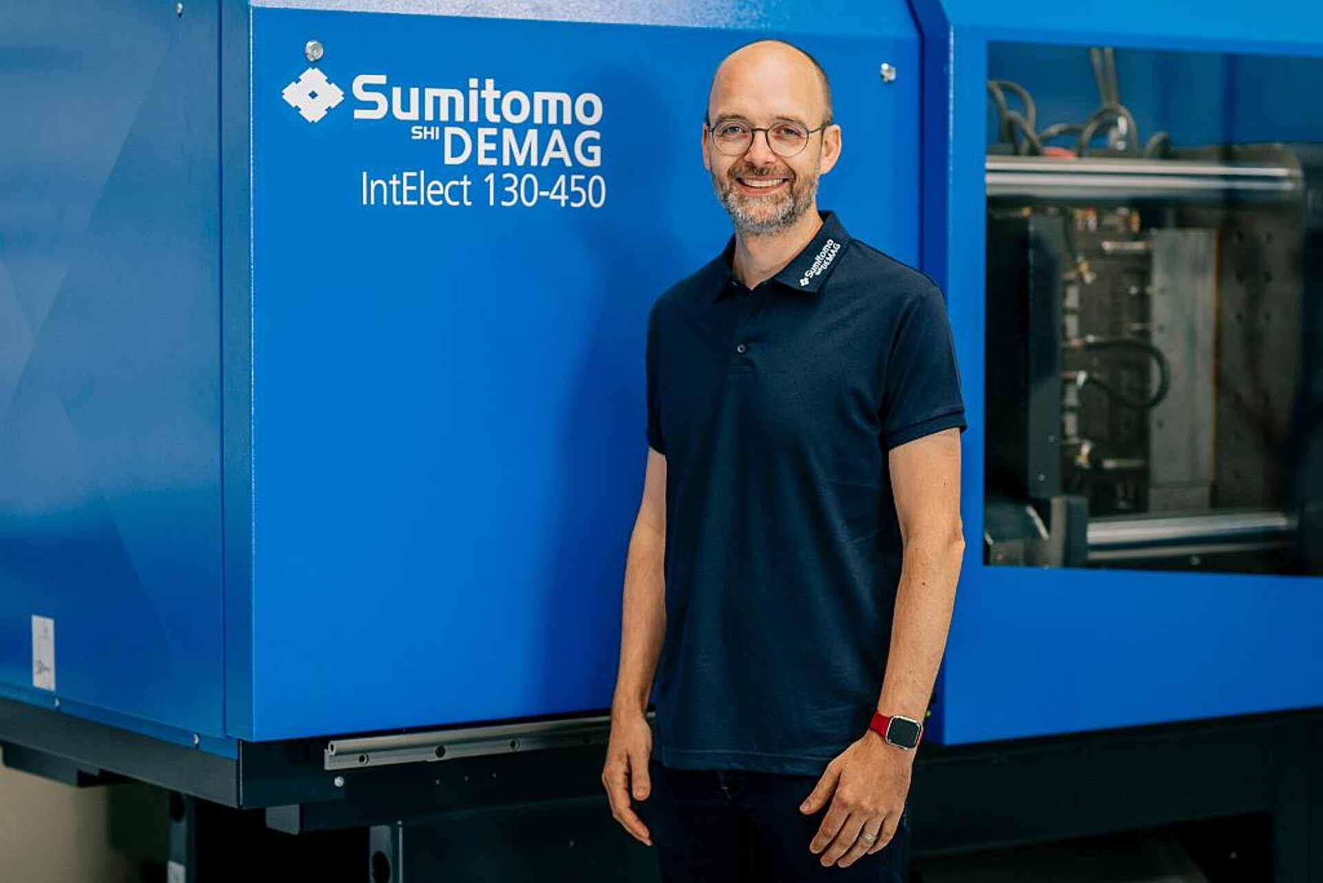 Dr. Thorsten Thümen, Senior Director Technology bei Sumitomo (SHI) Demag Plastics Machinery, berichtete über den strategischen Fokus und Produktneuheiten. (Foto: Sumitomo (SHI) Demag)