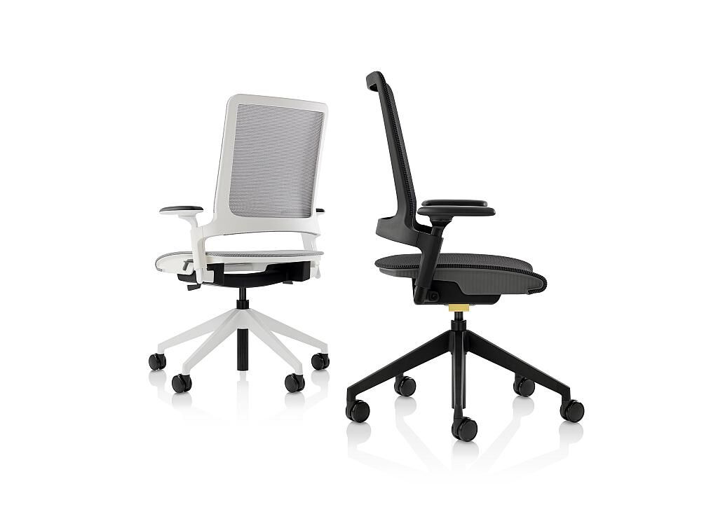 Für den recycelbaren Bürostuhl Kirn kommt Recycling-Polyamid zum Einsatz. (Foto: Orangebox)