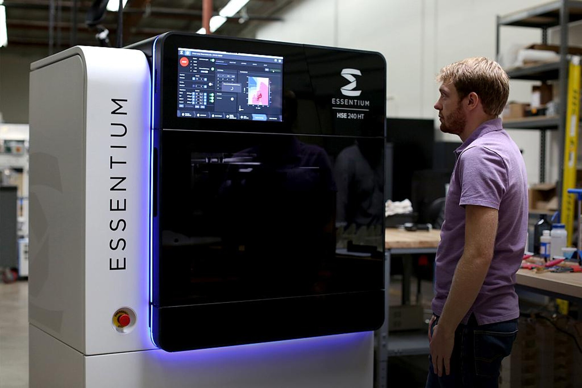 Den 3D-Drucker HSE 240 stellt Essentium auf der Formnext vor. (Foto: Essentium)