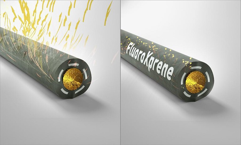 Leitungen aus FluoroXprene reduzieren die Kraftstoffpermeation. (Abb.: Freudenberg)
