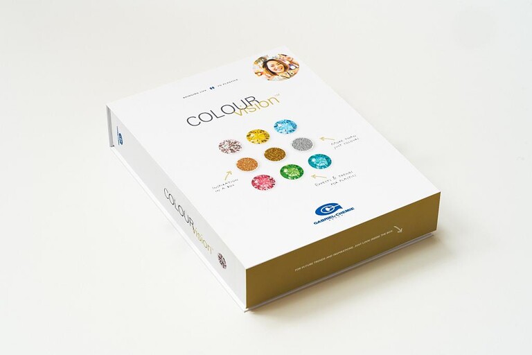 Die neuste Edition der Colour Vision-Serie beinhaltet 18 opake Kunststoff-Farbplättchen mit innovativen Farben und Effekten. (Foto: Gabriel-Chemie)