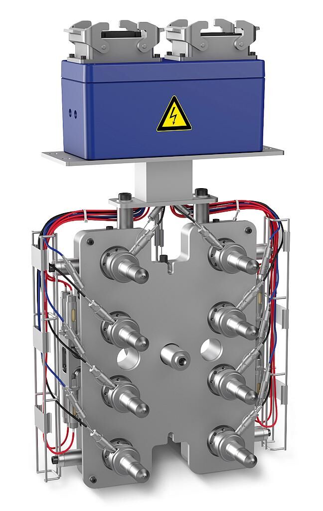 Fertig verkabeltes und einbaufertiges Heißkanalsystem Ready2Connect. (Foto: Günther)