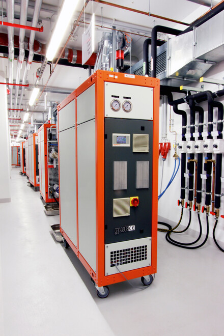 Die Temperiergeräte der Baureihen Teco tt und Teco th werden den speziellen Anforderungen für Betriebstemperaturen bis 300 bzw. 350 °C gerecht. (Foto: GWK)