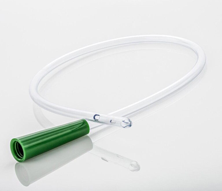 Die Lösungsmittel-verklebbaren TPEs eignen sich für medizinische Artikel wie diesen Katheter-Verbinder. (Foto: Hexpol TPE)