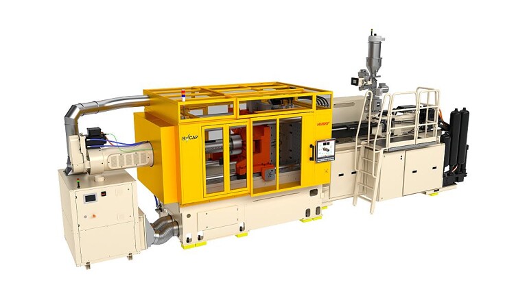Zur K 2016 führt Husky mit HyCAP4 die nächste Generation von Hochleistungs-Spritzgießsystemen für Getränkeverschlüsse ein. Verbessertes Zusammenspiel der Komponenten sowie geringerer Energieverbrauch zählen zu den Optimierungen. (Foto: Husky)