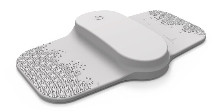 Das hautverträgliche Elektronikgehäuse mit Soft-Touch-Oberfläche wird aus einem nach Kundenwunsch eingefärbten, medizinkonformen TPE gefertigt. (Foto: Theranica)