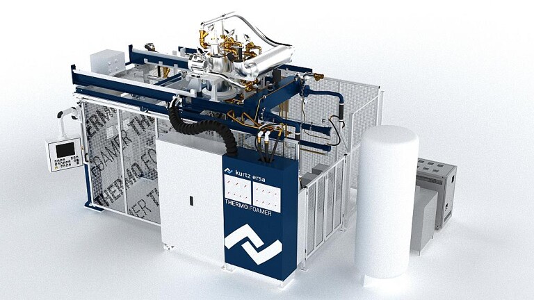 Thermo Foamer – integriert Thermoplast-Bauteile direkt in den Schäumprozess des Formteilautomaten. (Foto: Kurtz Esra)