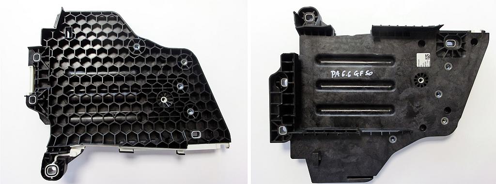 Vorder- und Rückansicht des Funktionsträgerbauteils (Referenz). (Foto: KUZ)