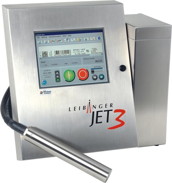 Der industrielle Ink-Jet-Drucker Jet3 ist ein effizientes Tool zur Produktkennzeichnung. (Foto:  Leibinger)