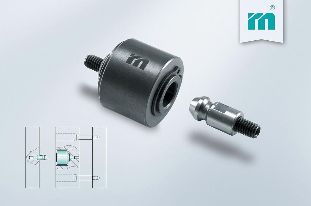 Der Kugelmitnehmer eignet sich zum Einbau in 3-Platten-Werkzeuge. (Foto: Meusburger)