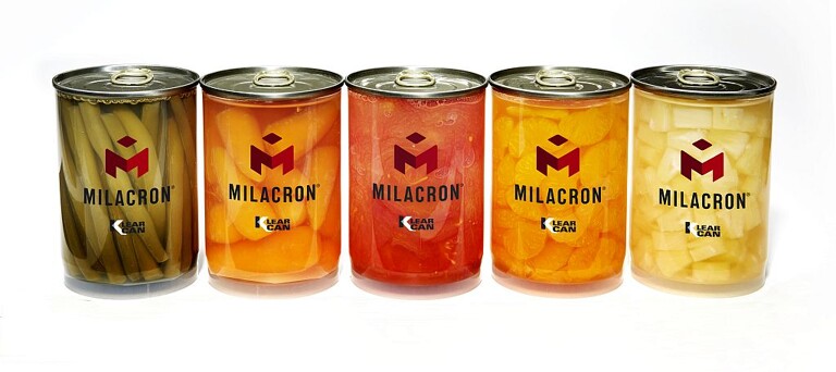Die tansparenten mehrschichtigen Klear-Can-Dosen werden mit Hilfe eines Co-Injektionssystems von Milacron produziert. (Foto: Milacron)