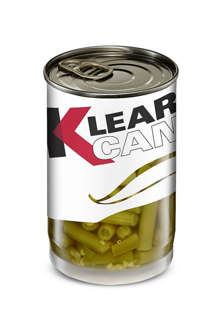 Klear Can ist eine recyclingfähige, mehrschichtige Klarsichtdose aus Kunststoff, deren Herstellung auf der Messe als IML-Anwendung gezeigt wird. (Foto: Milacron)