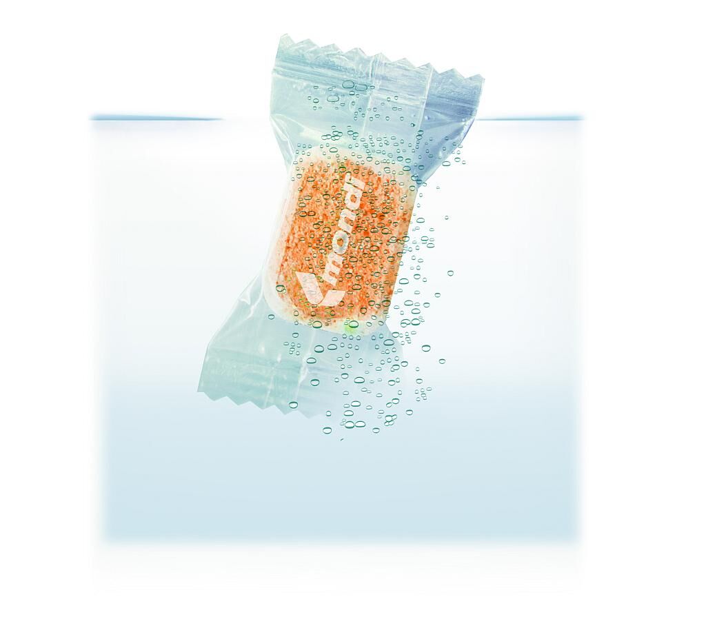 Ein Anwendungsbeispiel ist die Verpackung von Spülmaschinentabs. (Foto: Mondi)