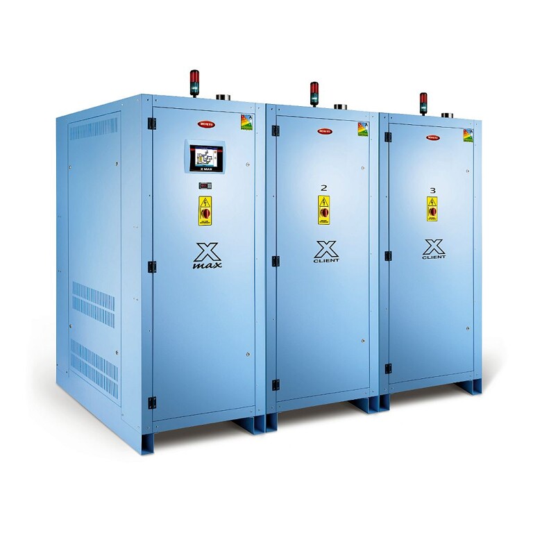Der Modulartrockner X Max ermöglicht es, Trocknungssysteme bis zu 20.000 m³ zu konfigurieren. (Foto: Moretto)