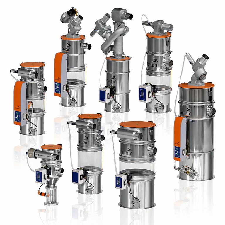 Die Fördergeräte Metro G sind jetzt voll in bestehende Colortronic-Anlagen integrierbar. (Foto: Motan-Colortronic)