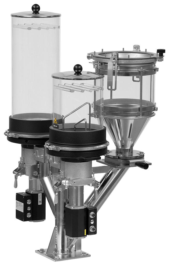 Der Miniblend V in der Variante mit zwei Dosiermodulen. (Foto: Motan)