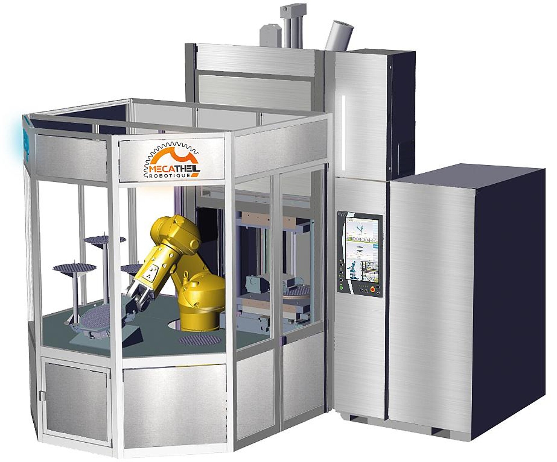 Die vertikale Spritzgießmaschine W510 wird in einer automatisierten Produktionszelle für einen Medizinartikel gezeigt. (Foto: REP)