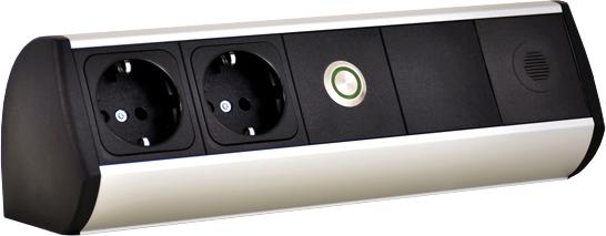 Die Steckdosenleiste wird mit einem flammgeschützten ABS hergestellt. (Foto: Romira)