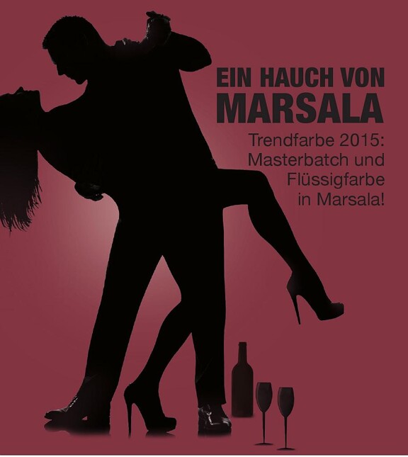 Marsala – die Pantone-Farbe des Jahres 2015 – soll Stabilität und Vertrauen vermitteln. (Abb.: Rowa)
