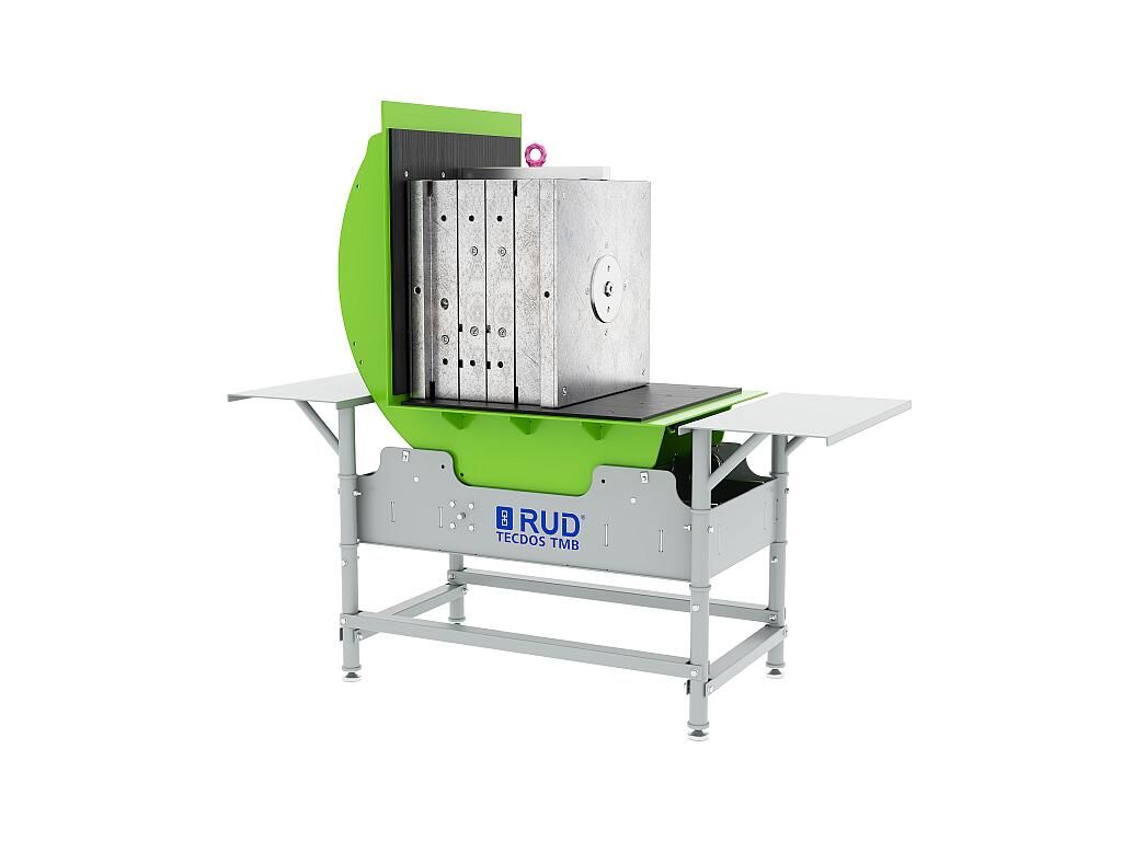 Der Tecdos TMB wendet Werkzeuge und Formen bis zu 2,5 Tonnen. (Foto: RUD)