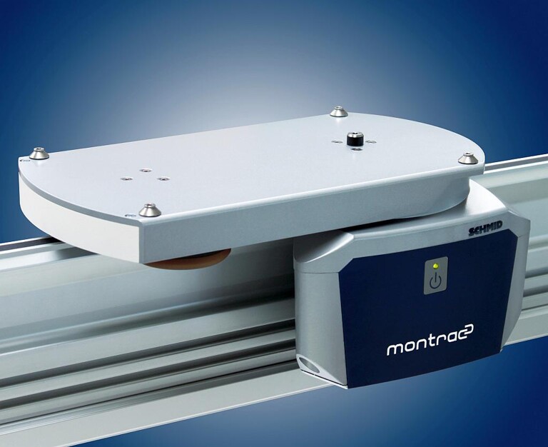 Die Montrac-Shuttles können Gewichte bis zu 30 kg schnell und stoßfrei transportieren. (Foto: Schmid)