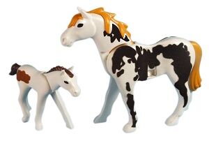 Beflocktes Playmobil-Pferd. (Foto: Schuster)