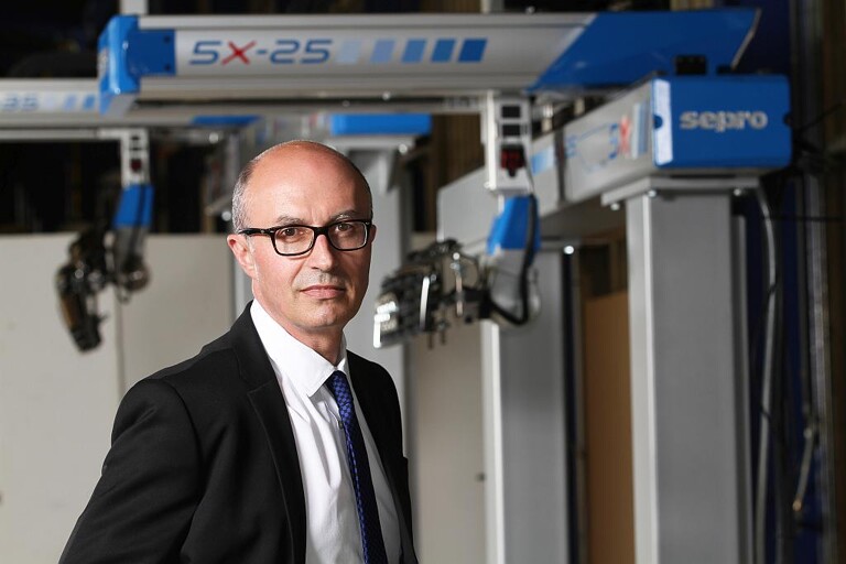 Jean-Michel Renaudeau, CEO der Sepro Group, will seine Kunden mit der Zukunft der Robotik verbinden. (Foto: Sepro)