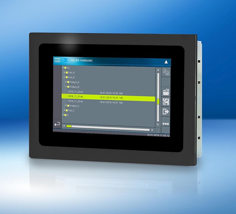 Das ETT 412 im modernen Widescreen-Format mit kapazitivem 4,3-Zoll-Touchdisplay. (Foto: Sigmatek)