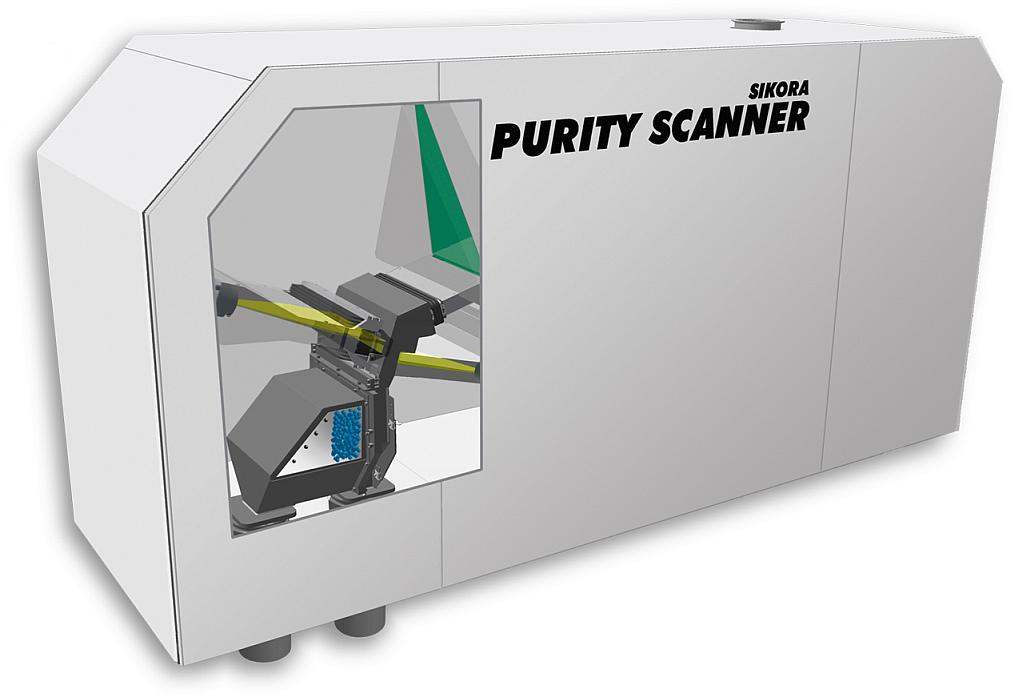 Der Purity Scanner inspiziert zu 100 % Pellets auf ihre Reinheit und sortiert kontaminierte Pellets aus. (Foto: Sikora)