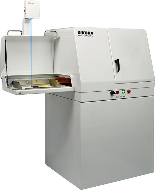 Offline-Inspektion und -Analyse von Kunststoffmaterial mit dem Purity Concept Systems. (Foto: Sikora)