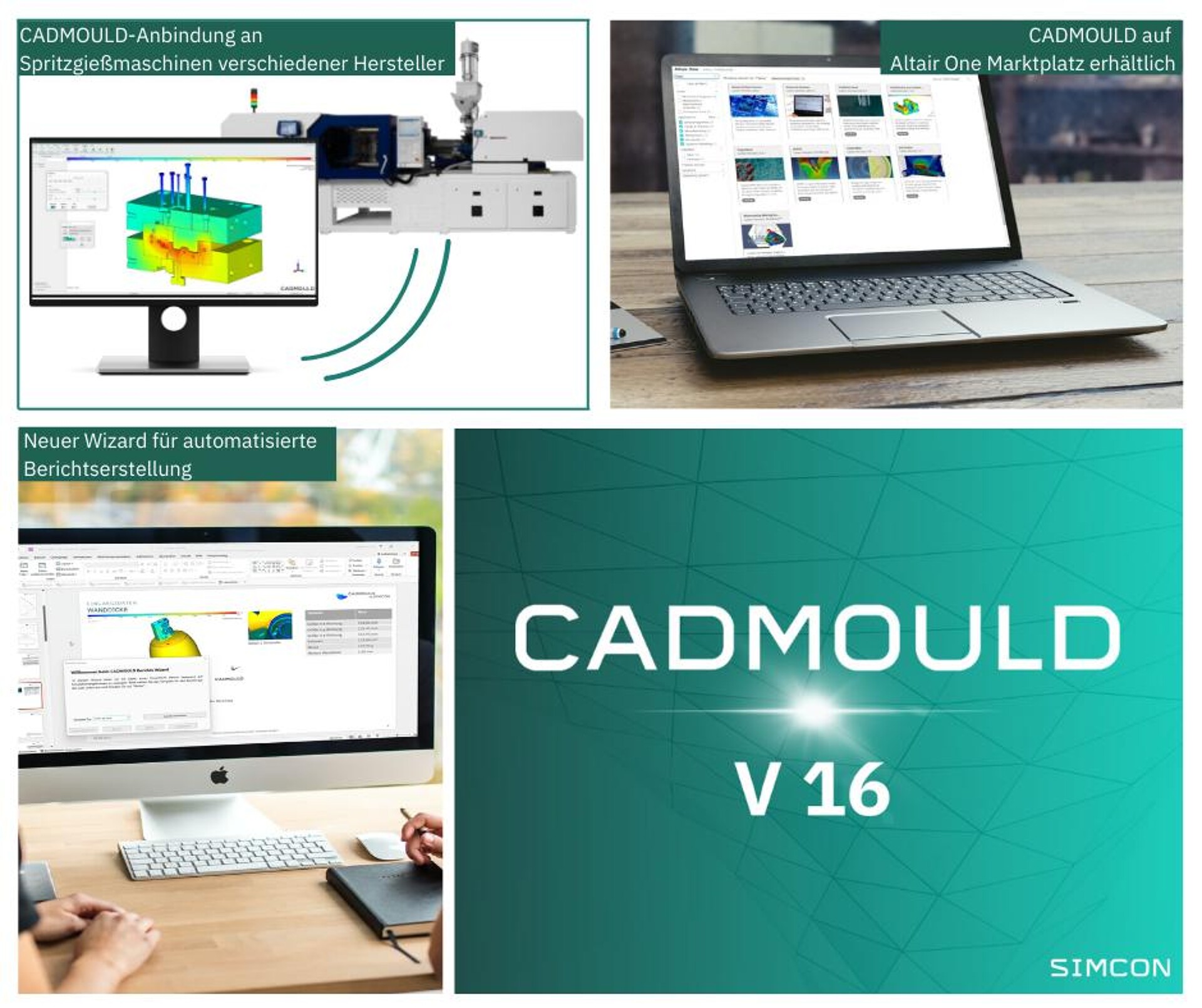Die Version 16.0 von Cadmould verfügt über zahlreiche neue Feature und ist auf dem Marktplatz von Altair erhältlich. (Foto: Simcon)