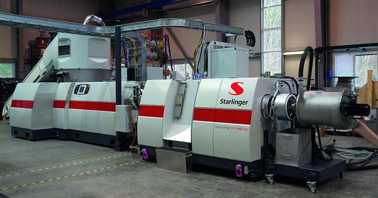 Eine Recyclinganlage Recostar Basic 165 C-VAC konnte gerade installiert und in Betrieb genommen werden. (Foto: Starlinger)