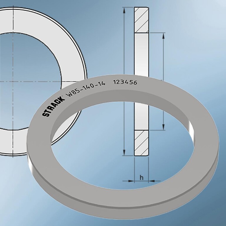 Ringförmige Zentrierflansche, wie das Modell W85, erweitern das Normalienprogramm von Strack. (Foto: Strack Norma)