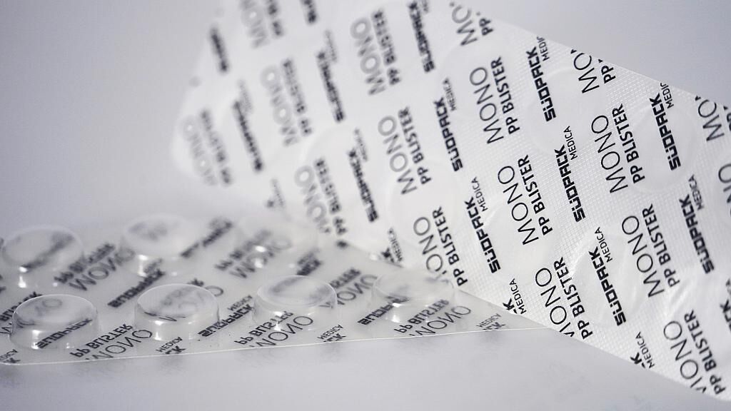 Hoch transparent und recyclingfähig ist die Blisterverpackung aus PP. (Foto: Südpack Medica)