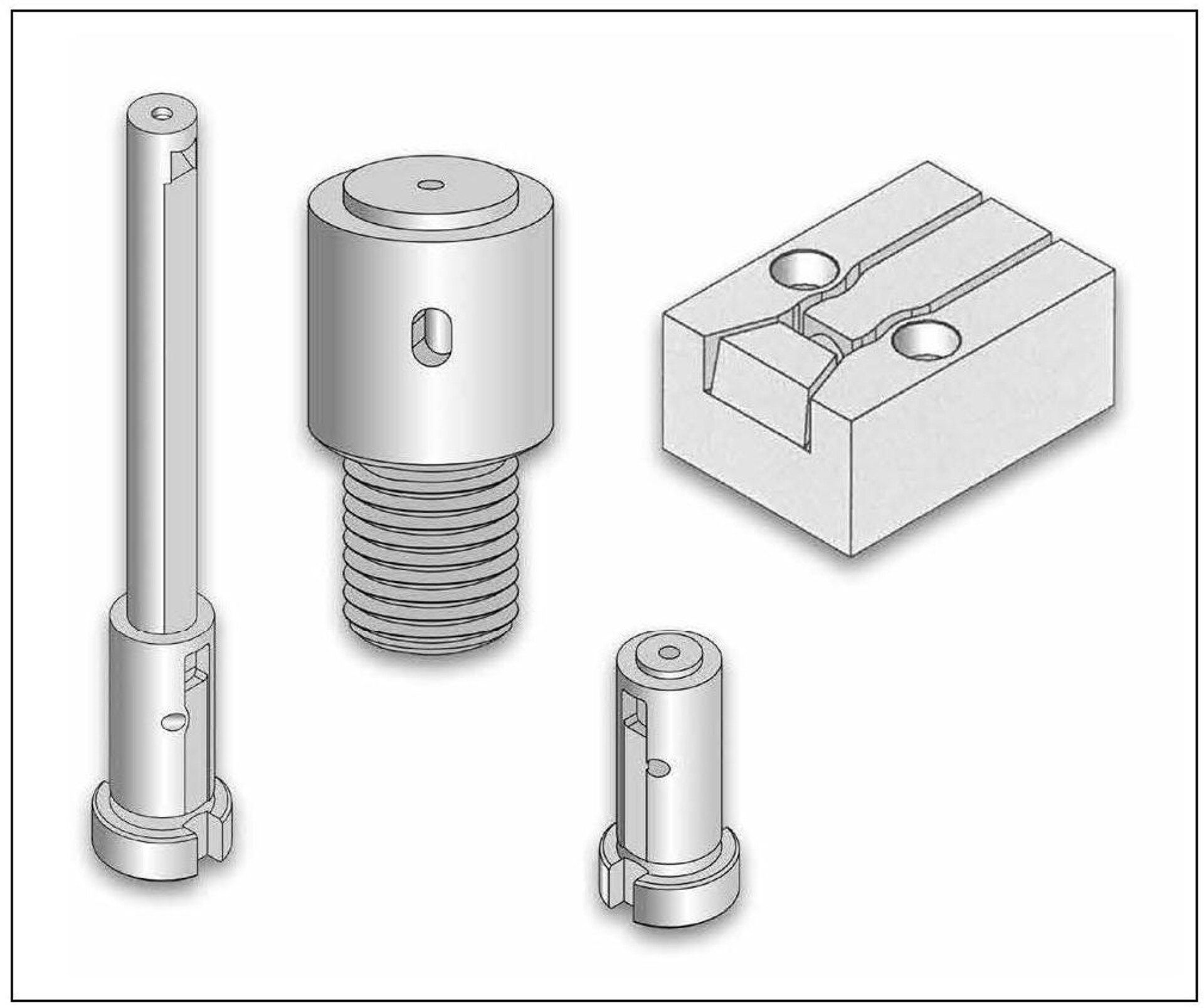 Abb. 1: Eine dynamische (im Gegensatz zu einer statischen) Entlüftung kann außerhalb und inner- halb des Formhohlraums verwendet werden. Sie sind so konstruiert, dass Luft und Harzgase schnell aus der Kavität entweichen können. Die Oberfläche eines Belüftungskanals beträgt typischerweise einige Quadratmillimeter, gerade groß genug, um die geometrischen Grenzen von Standard-Entlüftungsnuten zu überwinden. (Abb.: Wema)