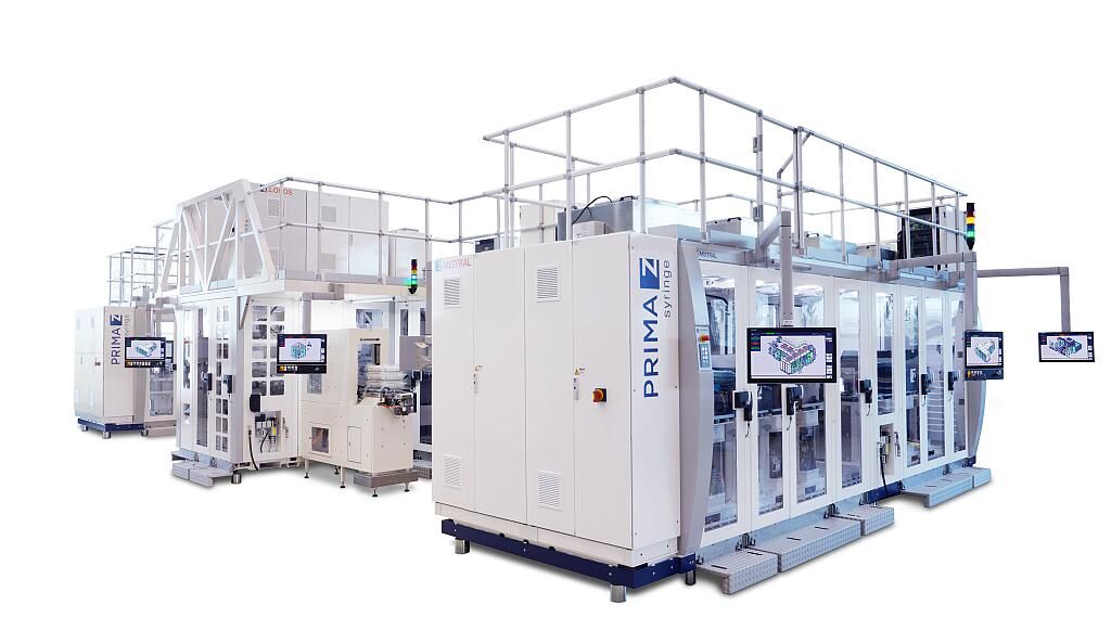 Die Prima Z Syringe ist die erste Produktionslinie mit 16fach-Werkzeug im Markt. (Foto: Zahoransky)