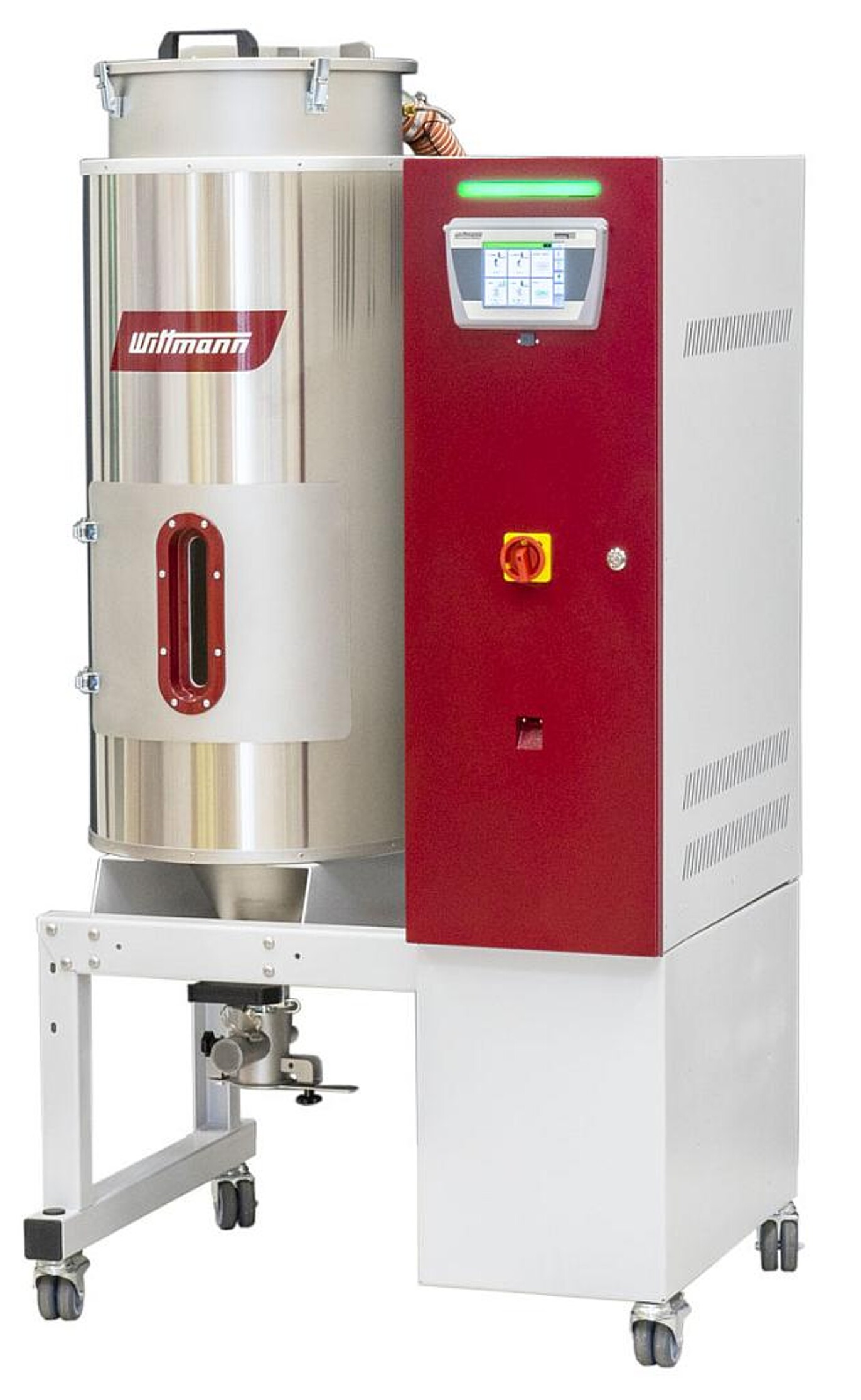 Die neue Drymax-plus-Serie von Mobiltrocknern ist mit Trockenluftvolumina von 30 und 60 m³/h verfügbar. (Foto: Wittmann)