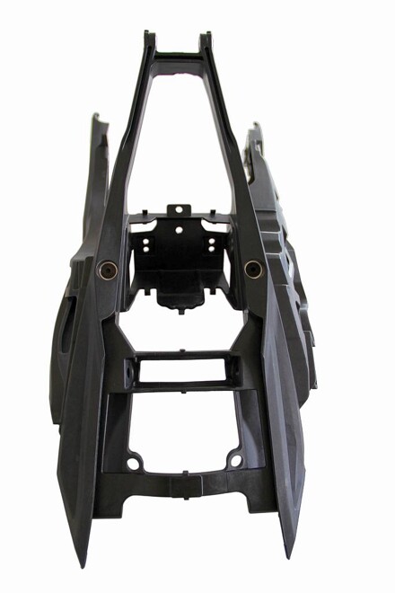 Der Heckausleger für das KTM-Motorrad ist ein Beispiel für den Ersatz von Metall durch Kunststoff. (Foto: RT-CAD)