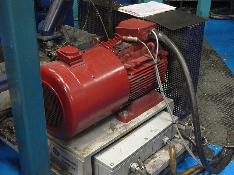 Zum Einsatz kam ein neuer energieeffizienter IE4 LSRPM-Motor. (Foto: Emerson)